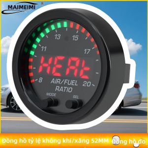 RYSJM | Bộ Dụng Cụ Đo Tỷ Lệ Nhiên Liệu Không Khí 52MM AD Với Cảm Biến Oxy Băng Rộng Bộ Điều Khiển Cảm Biến AFR Đồng Hồ Đo Để Giám Sát Khí Thải Xe.