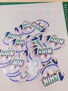 STIKER VINYL PILPRES AMIN / ANIES MUHAIMIN / PEMILU 2024 CUTTING KISS