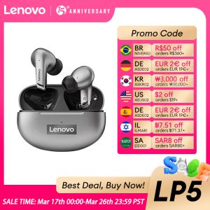 Lenovo | Choice Lenovo LP5 Wireless Bluetooth Earbuds HiFi Music With Mics Music Earphones Waterproof With Low Latency Gaming Headset New
