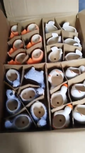 Chậu Trồng Cây Mini Hình Động Vật Dễ Thương Trồng Sen Đá Xương Rồng Decor Bàn Làm Việc