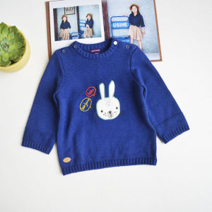 Newborn Baby Boy Animal Shaped Knitted Sweater Cotton Long Sleeve round Neck Pullover Baby Clothes for 3-24 Months Kids