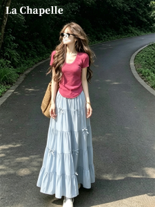 La Chapelle | Sweet Thin Summer High Waist A-line Flared Skirt