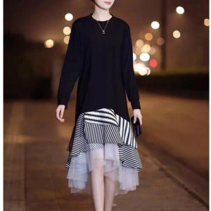 TM 99161 Dress Kessie asymmetrical drop waist import