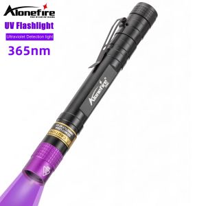 Alonefire SV64 UV Flashlight Black Light AAA/1.5V 365nm Money Dog Cat Pet Urine Stain Leakage Ore Detector Lamp