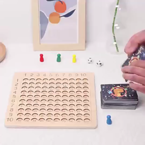 Montessori style toddler toys multiplication tables number learning board games and educational board games.