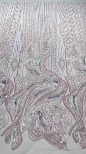 3 Yards Luxury African Beaded 2025 High Quality Nigerian Sequins With Pearl Lace French Tulle Lace Fabric For Party Dress Sewing