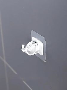 ตะขอยึดราวม่าน คลิปยึดราวม่าน ไม่ต้องเจาะผนัง สำหรับห้องครัว 1แพ้ค 2 ชิ้น 2pcs curtain rod holder