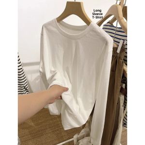 High-end Fashion Spring Designer Loose Round Neck Long Sleeve T-Shirt