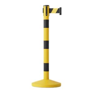 XINWANHUANG | Flagship Yellow-Black Retractable Belt Queue Barrier 1m