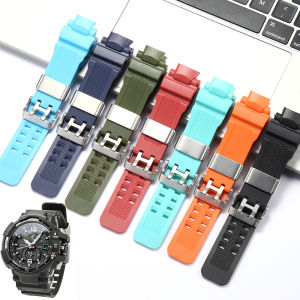 The resin strap is suitable for Casio GA-1000/GA-1100/GW-A1000/GW-A1100/G-1400/GW4000 watch accessories