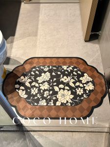 Antique Bathroom Super Absorbent Toilet Floor Mat Door Bathroom Diatom Foot Mat Mat Quick Drying Non-slip