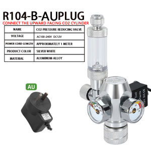 ZRDR | DIY Aquarium CO2 Regulator System Electromagnetic Valve Bubble Counter CO2 Control Fish Tank Pressure Reducing Valve Kit