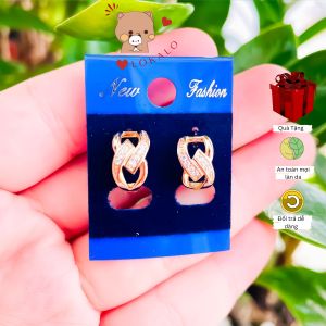 Bông Tai Nữ Xuping Mạ Vàng 18k Cực Bền Mẫu 13 118.22- Bảo Hành 3 Tháng - Lokalo Shop - Người Đeo Đơn Giản Tự Nhiên Lại Sang Trọng