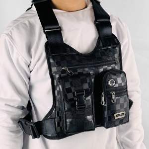 Tas Selempang Dada Pria CHESTBAG ROMPI TACTICAL KULIT PU LETHER OUTDOOR SPORTY