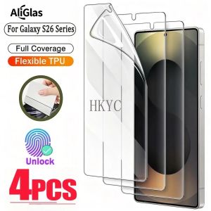 4 Pack Suitable for Samsung Galaxy S26 Ultra S26 Plus S26 Series Full Coverage Ultra Thin Flexible TPU Hydrogel Protective Film