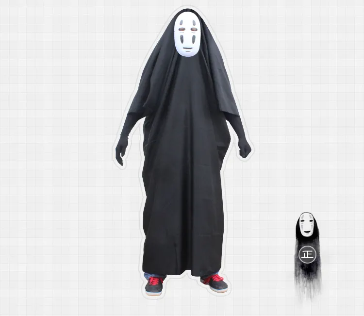 Spirited Away No Face Man Cos Costume Halloween Party Cosplay