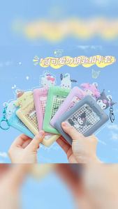 Sanrio | Ví Đựng Thẻ Hoạt Hình Sanrio Dễ Thương Móc Khóa Ảnh Di Động Chất Liệu Polyester Thân Thiện Với Môi Trường Bảo Vệ Thẻ Cho Học Sinh Món Quà Đáng Yêu