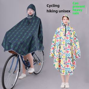 Cycling Raincoat for Men Cycling Special Mountain Bike for Junior and Senior High School Students Electric Bicycle Poncho for Women Single