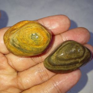 Natural Batu Motif Mata Dewa & Batu Akik Sulaiman Puser Bumi