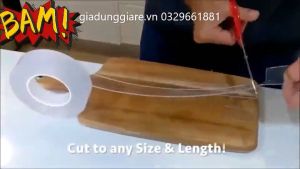 Băng keo siêu dính 2 mặt (Dài 3m rộng 3cm) cuộn keo dán dính cường lực dùng đa năng dán trên mọi bề mặt