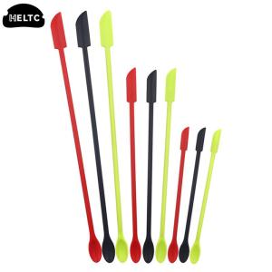 Silicone Slim Scraper Spoon Spatula Set 3pcs 2in1 Scraper Sendok Aduk Minuman
