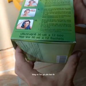 [ Supper Nova Thái Lan] Gội Phủ Bạc Nhiều Màu Hộp 12 gói x 30ml 1 gói kèm Bao Tay Tóc Suôn Bóng Mượt