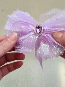 Long Bow Candy colors Hair Ribbons Ponytail Tie Fashion Hairpin Korean Hair Accessories for kid girl