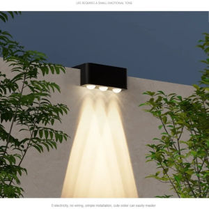 【Malaysia Stock】Solar Wall Lights Waterproof Garden Lights Auto ON/OFF 3LED/2LED/1LED Rechargebale Solar Light Outdoor Waterproof Stairs Wall Lamp Solar Powered Balcony Decorative For Yard Lighting