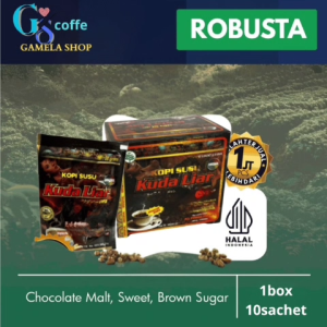 giling halus kopi susu robusta cap kuda liar arabica 1box 10sachet