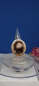 Cincin S.Steel Batu Akik Hidup Akek Motif Kalimah(Motive Agate Stone Ring) Semulajdi jarang dijumpai Batu Bertuah yg sangat cantik Sila Rujuk dibawah utk keterangan lanjut 