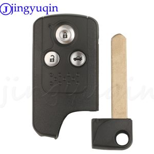 Jingyugin Từ Xa Vỏ Chìa Khóa Ô Tô Dành Cho Xe Honda CRV CR-V Fit Civic Odyssey Accord Spirior Crosstour 2009-2016 ABS Kim Loại 2/3BTN FOB