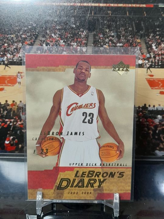 lebron james upper deck rookie card lebron's diary