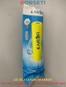 Lõi Lọc Nước Cation To Karofi Ion Exchange - Lắp Ở Vị Trí Số 2 Giúp Làm Mềm Nước Cứng Dành Cho Nước Đầu Vào Nhiễm Đá Vôi