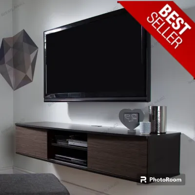 Rak tv gantung minimalis terbaru modern/rak tempel dinding/tempat set top box