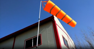 Wind Direction Indicators 1m Airport Windsock Measurement Reflective Windsock Outdoor Aviation Flag