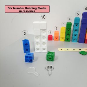 Digital Building Blocks Expression Stickers Cubic Teaching Aids Versatile Educational Toys for Children Aged 3-7 Math Learning Tools