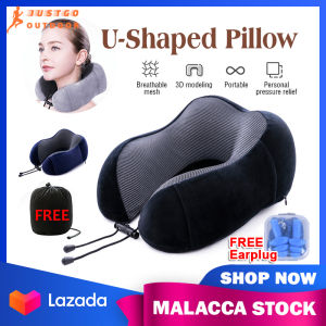U Shaped Airplane Neck Pillows Travel Headrest Massage Cushion Memory Foam Soft Slow Rebound Sleep Pillow for Office Car Airplane Nap Pillow