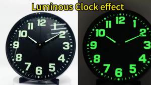 8inch- 1PC Minimally Luminous Wall Clock Modern Luxury Designed Illuminated Numbers Pointer for Living Room Study Bedroom