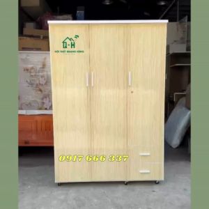 [ GIAO HOA TỐC ] TỦ QUẦN ÁO NHỰA ĐÀI LOAN 3 CÁNH MÀU XOAN PHÙ HỢP VỚI MỌI GIA ĐÌNH