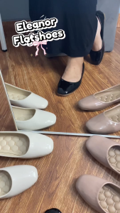 Flat Shoes Balerina Glossy Wanita Anti Slip ELEANOR - GIOR MORENTO