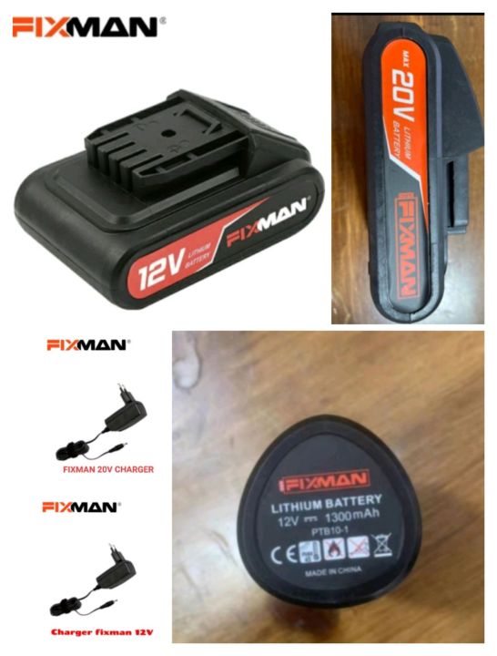 Fixman 20v Pro Fixman Battery 12v Pro Fixman Drill Battery 12v/20v - Main Image