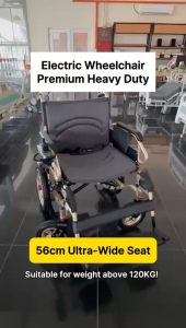 [Ready Stock] Electric Wheelchair Premium Heavy Duty Foldable Backrest Armrest - MDA Approved