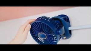 20000mAh Kipas Angin USB Clip Mini Fan Rotating Kipas Angin Meja Mini Jepit Portable LED Display Portable Fan Aromaterapi kipas mini