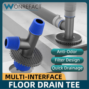 Washing Machine Floor Drain Hose Connector Household Sink Drainage Outlet Clothes Dryer Drain Cover Adapter Quick Installation