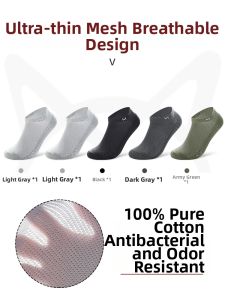 MiiOW | Breathable Anti-Odor Cotton Socks Mens Thin Design