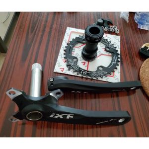 IXF Bicycle Crank Set 3 in1 104 BCD 32-38t CNC Untralight Crank Arm MTB/Road Crankset Bottom axis