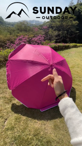 Sunday Outdoor Beach Umbrella Heavy Duty Wind Portable Sun Shade with Carry Bag For Patio Garden