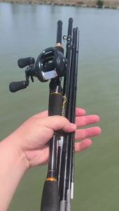 DEUKIO(得趣) | DEUKIO 4/5 Sections Lure Fishing Rod Reel Combo 7.0:1 Baitcasting Reel and 1.8/2.1M Rod for Freshwater Bass Fishing Tackle