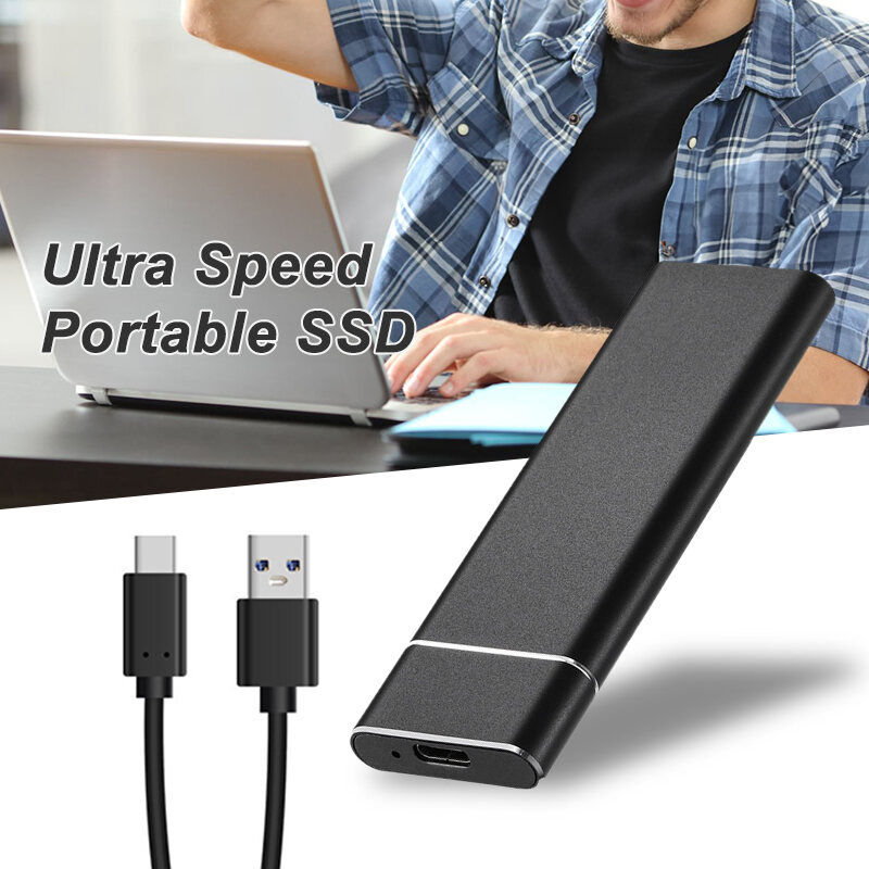 Portable SSD 4TB External Hard Disk 4TB for Data Storage Moblie Hard Disk For Laptop Desktop Data Storage Memory External Storage External Hard Disk Drive