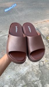 Sandal Wedges Wanita Selop Terbaru Fashion Import Simple Rubber Anti Slip